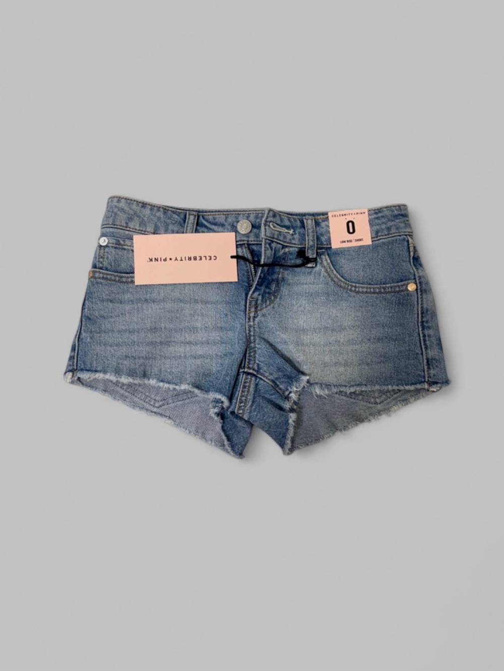 Celebrity Pink Women's Blue Denim Cutoff Shorts